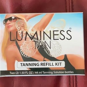Luminess Tanning Refil Kit in Medium Tan still sealed in original packaging.